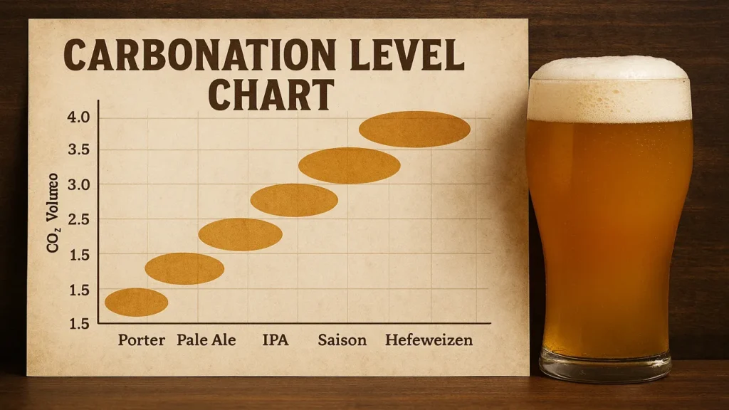 Beer Carbonation Chart