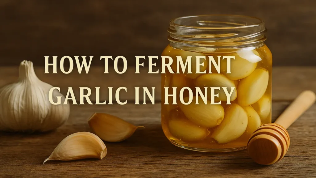 Fermenting Garlic in Honey