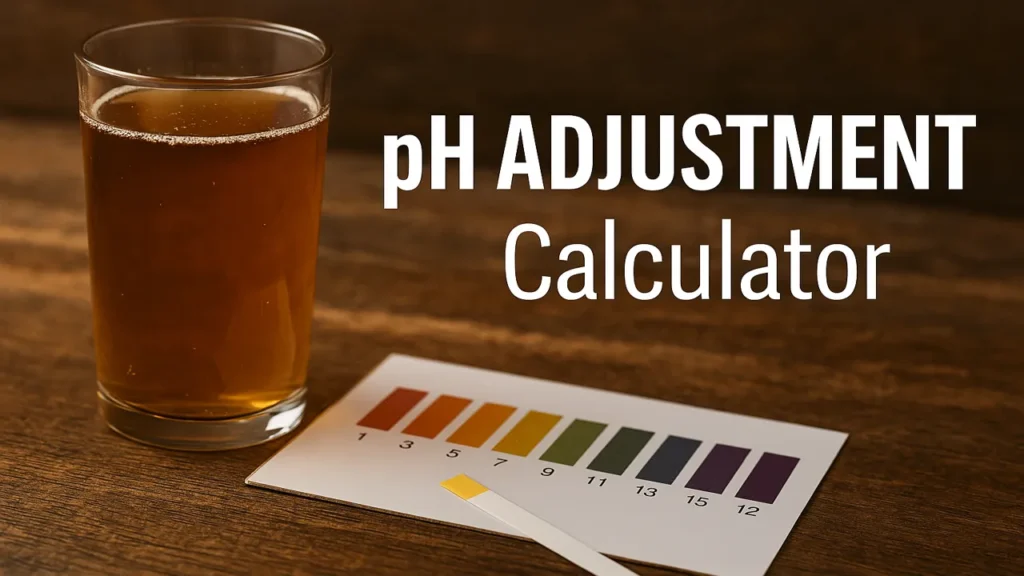 pH Adjustment Calculator 