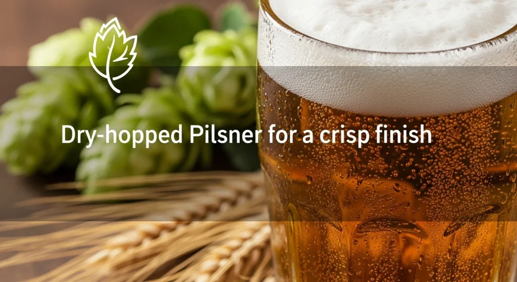 Dry-hopped Pilsner for Crisp Finish