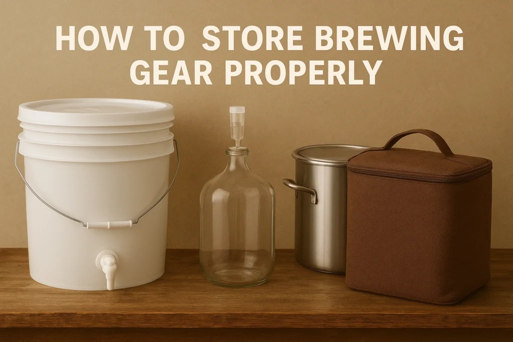 How to store brewing gear properly