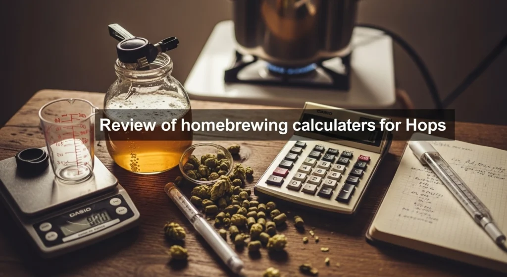 Review of homebrewing calculators for hops