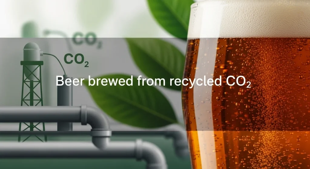 Beer Brewed from Recycled CO₂
